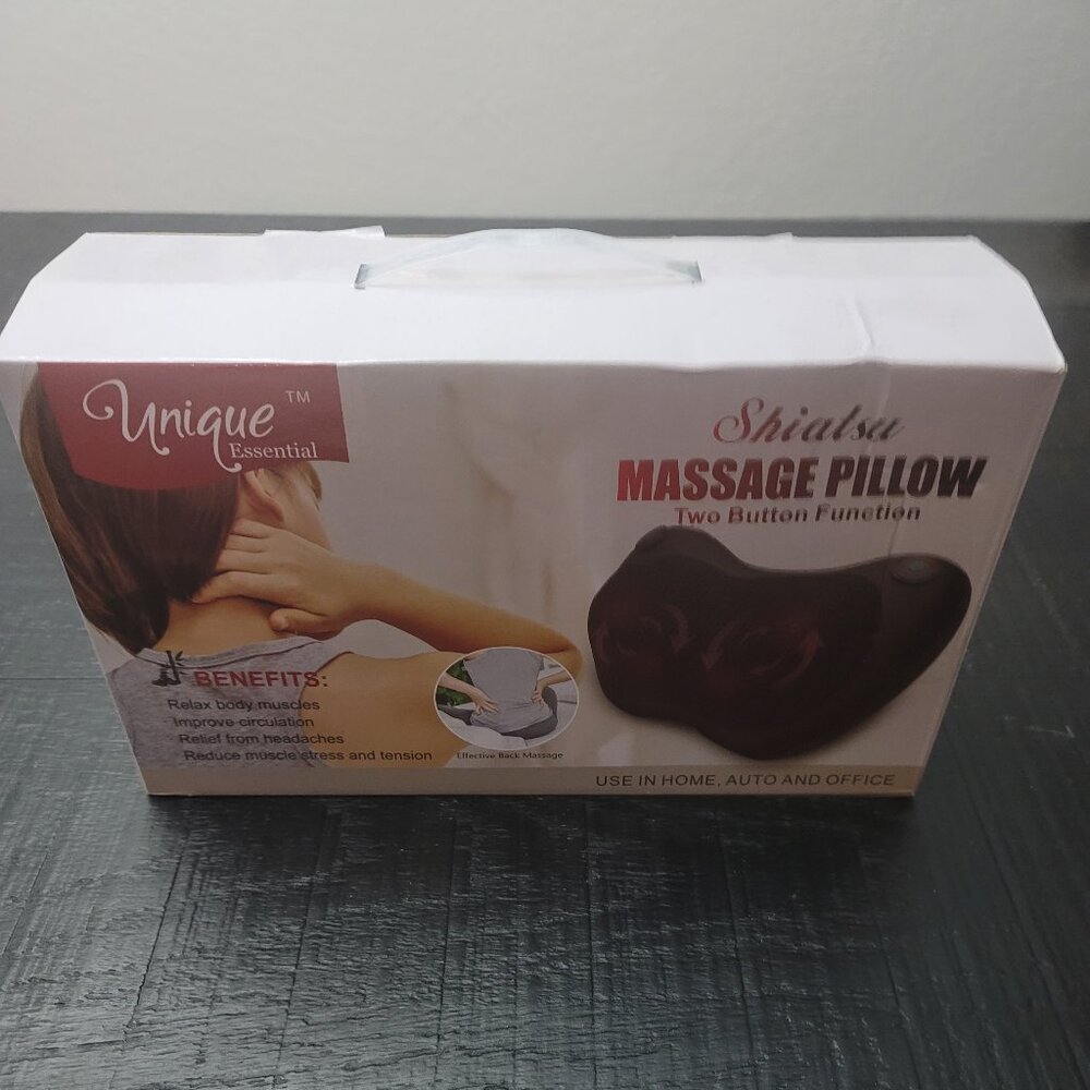 Unique Essential- Shiatsu Massage Pillow- Two Button Function